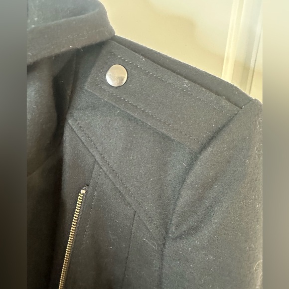 Halogen Wool Blend Woven Moto Style Jacket, Size M - Picture 5 of 5